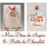 Boite de Chocolat & Déco de Sapin Joyeux Noël Parrain - Cadeau de Noël