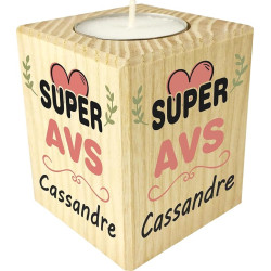 Bougie AVS personnalisé avec Le prénom de Votre Enfant – Cadeau de Fin d'année Scolaire pour remercier l' Auxiliaire de Vie