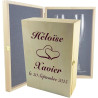 Gravure Events Flûtes à Champagne Gravées Modèle Cœurs (Coffret Bois)