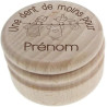 Boîte à Dents de Lait en Bois Personnalisée – Gravure du Prénom et Texte au Choix – Motif Body de Bébé – Cadeau Symbolique pour