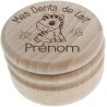 Gravure Events Boîte à Dents de Lait Gravée en Bois Naturel – Personnalisée avec Prénom et Texte – Thème Zèbre – Cadeau