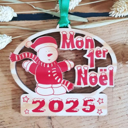Décoration de Sapin - Mon Premier Noël (Boule 1er noël) - BdN Bois