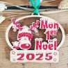 Gravure Events Décoration de Sapin - Mon Premier Noël (Boule 1er noël) - Cerf Bois