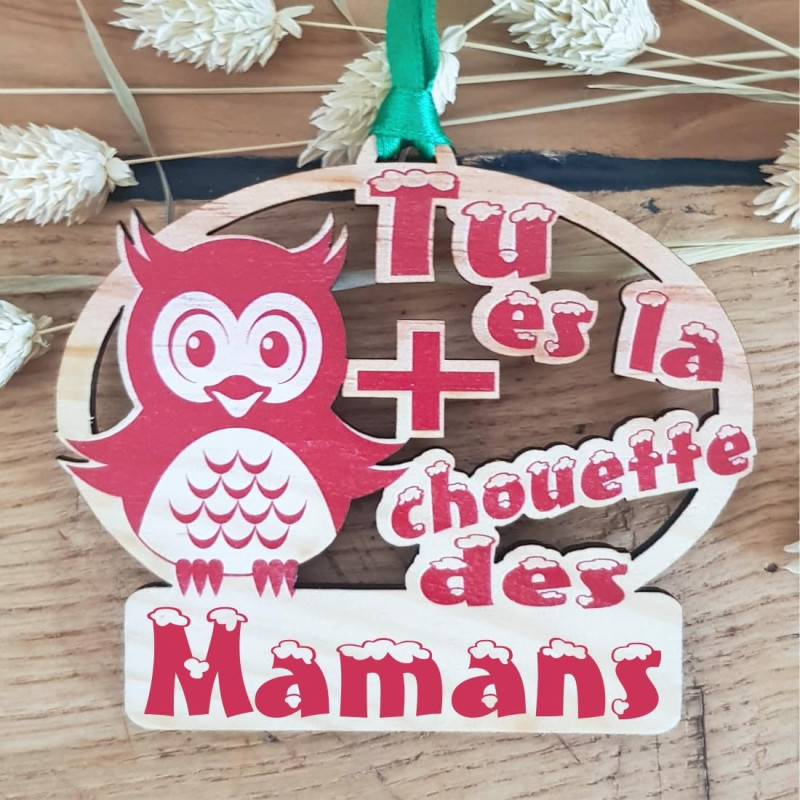 Gravure Events Décoration de Sapin - Cadeau de Noël Original pour Maman