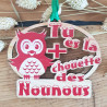 Gravure Events Décoration de Sapin - Cadeau de Noël Original pour Nounou