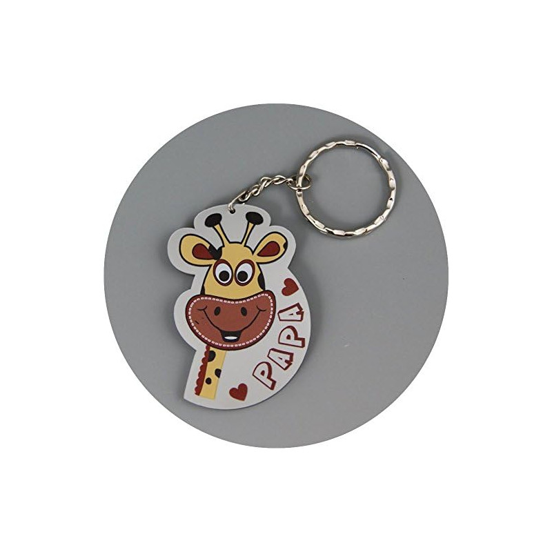 J'aime Papa - Porte Clef (Cadeau Baptême, fête des pères, anniversaire, Noël...)