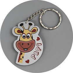 J'aime Papi - Porte Clef (Cadeau fête des grands pères, anniversaire, noël pour papy...)