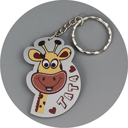 J'aime Tata - Porte Clef (Cadeau anniversaire, noël, annonce de naissance...)