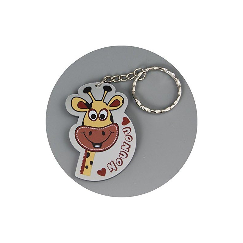 J'aime Nounou - Porte Clef – Cadeau pour la fête des Nounous, Noël, Anniversaire, fin de contrat, fin d'année scolaire
