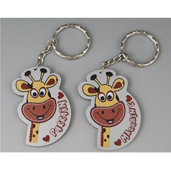 Lot : J'aime Marraine + Parrain - 2 Portes Clef - Baptême & Communion
