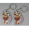 Lot : J'aime Mamie + Papi - 2 Portes Clef - Baptême & Communion