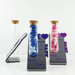 2 Soliflores : 1 Papy & 1 Mamy - Cadeau pour Papi et Mamie - Baptême, Noël…