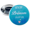 Badge EVJF Personnalisé avec le prénom de la Mariée - Cadeau Enterrement de Vie de Jeune Fille pour une journée entre copine