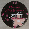 Horloge Je t'aime Mamie – Cadeau Original pour Papi et Mamy – Fête des Grands mères, Anniversaire, Noël... multicolore