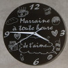 Gravure Events Horloge Je t'aime Marraine – Cadeau pour Anniversaire, Noël, Baptême,Communion...