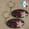 Lot 2 Portes Clefs - 1 Papy + 1 Mamy (Cadeau anniversaire, noël pour papi et mamie, fête des grands pères grands mères …)