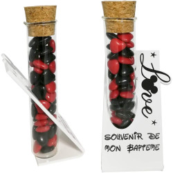 Soliflore Souvenir Baptême – Cadeau Baptême, Boite contenant à dragées – idéal pour une décoration de table thème Mickey Mouse