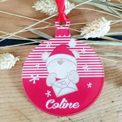 Décoration de Sapin personnalisée avec Votre prénom (Un Joli Cadeau, Une Alternative à la Boule de Noël Traditionnelle en Verre