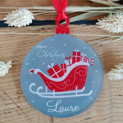 Décoration de Sapin personnalisée avec Votre prénom (Un Joli Cadeau, Une Alternative à la Boule de Noël Traditionnelle en Verre