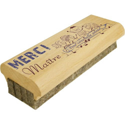 Cadeau Maître d'école - Brosse à tableau en Bois efface le Feutre et la Craie sur Tableaux Noirs et Tableaux Blancs - primaire