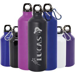 Gravure Events Gourde aluminium personnalisée avec le prénom gravé pour la rentrée scolaire de votre enfant. Un cadeau utile et