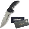 Gravure Events - Couteau Pliant Personnalisé Prénom Gravé LEOPARD - Cadeau pour Homme - Anniversaire, Fête des Pères, Noël