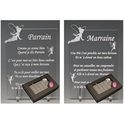 1 Poème Parrain + 1 Marraine - Fée - Baptême & Communion