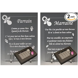1 Poème Parrain + 1 Marraine - Tototte - Baptême & Communion