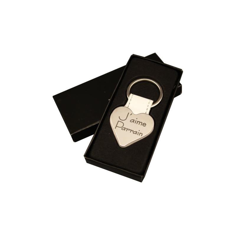 Gravure Events J'aime Parrain - Porte Clef - Baptême & Communion