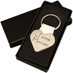 Gravure Events J'aime Maman - Porte Clef - Baptême - Fête des Mères