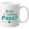 Gravure Events Mug - Et si je t'appelais PAPA - Annonce naissance - Noël