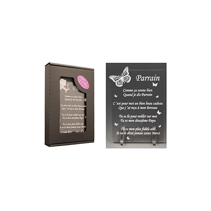 1 Poème Parrain – Papillon (spécialiste des Cadeaux Parrain Marraine Baptême)
