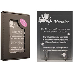 1 Poème Marraine – Ange (spécialiste des Cadeaux Parrain Marraine Baptême)