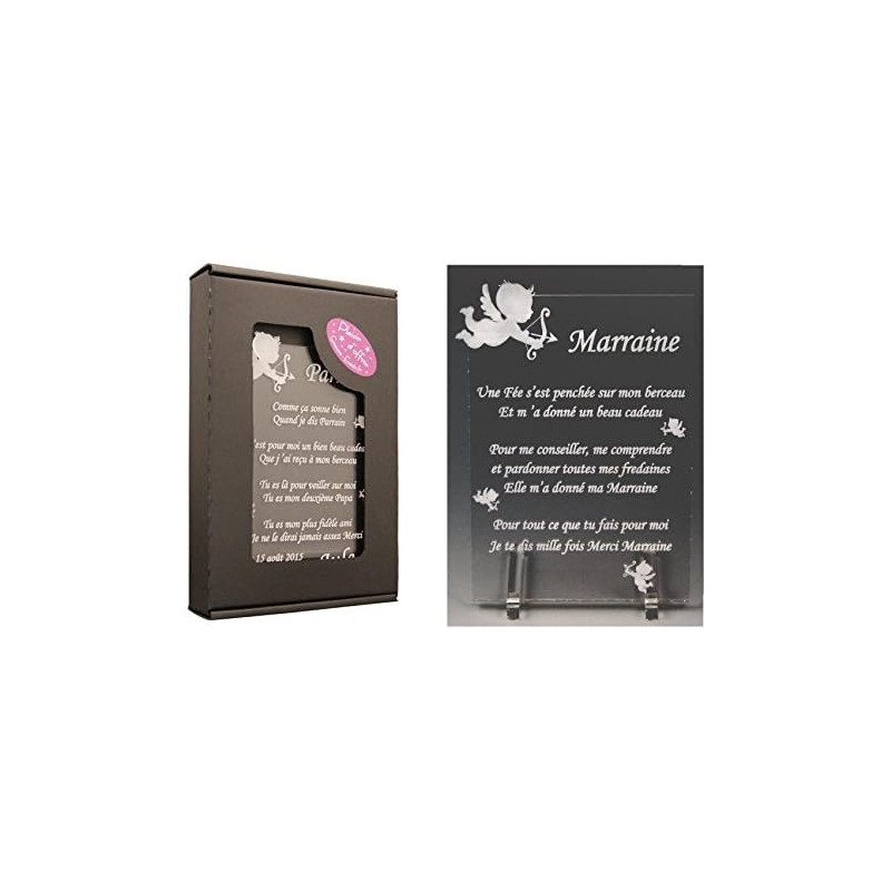 1 Poème Marraine – Ange (spécialiste des Cadeaux Parrain Marraine Baptême)