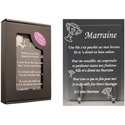 1 Poème Marraine – Calice (spécialiste des Cadeaux Parrain Marraine Baptême)