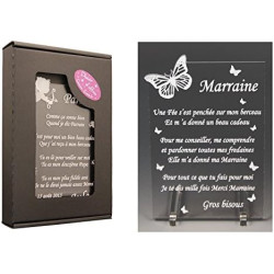1 Poème Marraine – Papillon (spécialiste des Cadeaux Parrain Marraine Baptême)