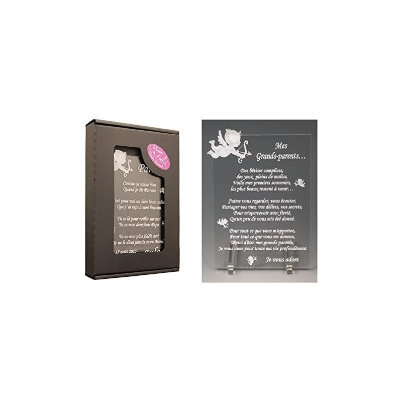 1 Poème Grands Parents – Ange Td (Cadeau pour Papy et Mamy pour Noël, Baptême, Anniversaire de Mamie ou Papi...)