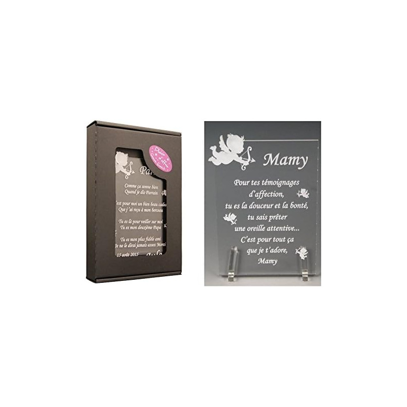 1 Poème Mamy – Ange Td (Cadeau pour la fête des Grands-mères, Noël, Baptême, Anniversaire de Mamie...)