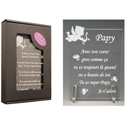 1 Poème Papy – Ange Td (Cadeau pour la fête des Grands-Pères, Noël, Baptême, Anniversaire de Papi...)