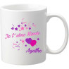 Gravure Events Mug Je t'aime Mamie - Cadeau pour la fête des Grands Mères, Noël, Anniversaire, Pâques, Baptême - pour Mamy