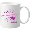 Gravure Events Mug Je t'aime Maman – Cadeau pour la fête des Mères, Noël, Anniversaire, Pâques, Baptême (Mug6Ma)