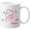 Gravure Events Mug Je t'aime Marraine (Cadeau Parrain Marraine Baptême)