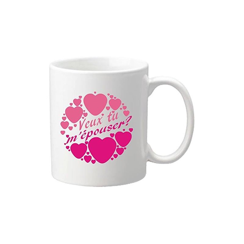Gravure Events Mug Veux tu m'épouser ? – Cadeau pour une demande en Mariage originale