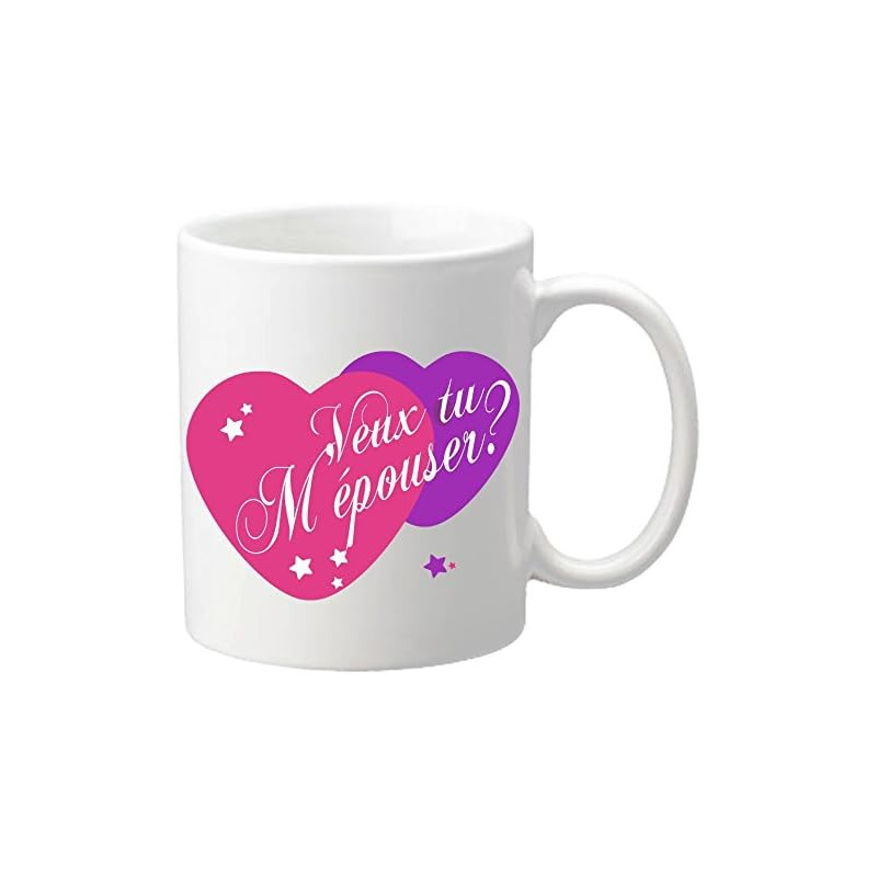 Gravure Events Mug Veux tu m'épouser ? – Cadeau pour une demande en Mariage originale
