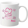 Gravure Events Mug Je t'aime Tata - Cadeau pour Noël, Anniversaire, Naissance, Baptême