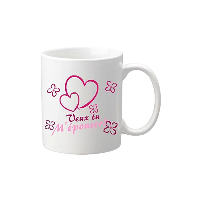 Gravure Events Mug Veux tu m'épouser ? – Cadeau pour une demande en Mariage originale
