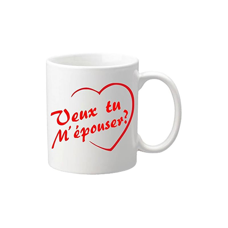 Mug - Veux tu m'épouser ? – Cadeau pour une demande en Mariage originale