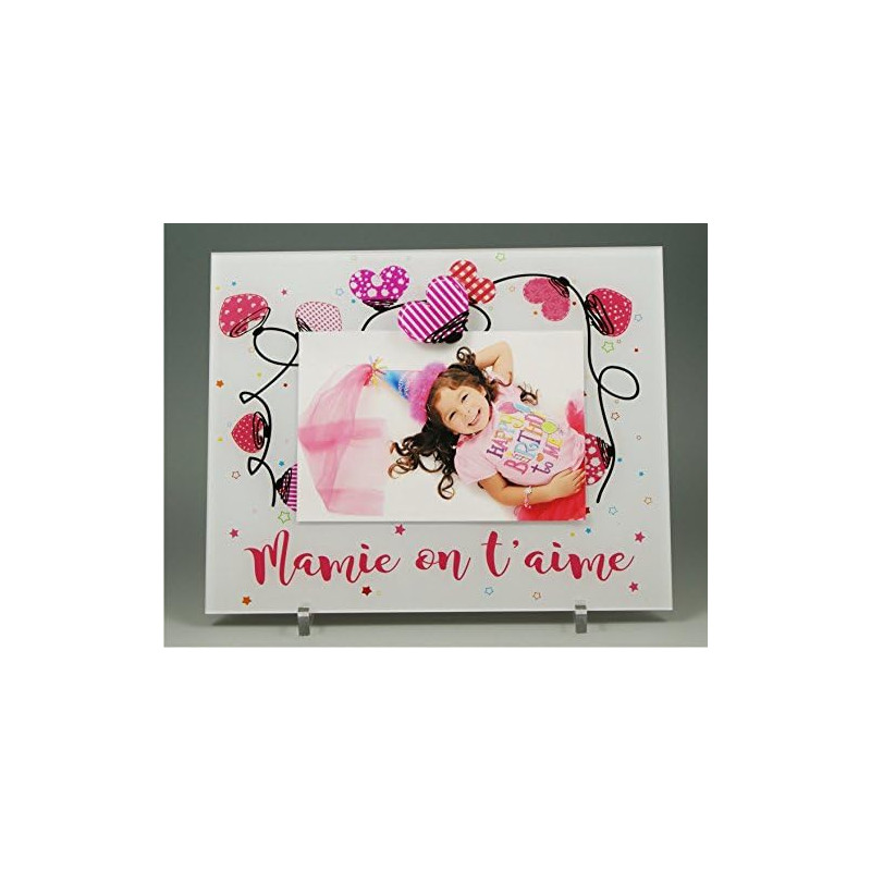 Gravure Events Cadre Photo Aimant pour Mamie – (Cadeaux originaux pour Papi et Mamie – Fête des Grands mères, Anniversaire