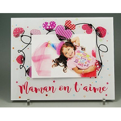 Gravure Events Cadre Photo Aimant pour Maman – (cadeau original pour la Fête des mères, Anniversaire, Noël, naissance...)