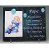 Gravure Events Cadre Photo Aimant pour Papa – (cadeau original pour la Fête des Pères, Anniversaire, Noël, annoncer une